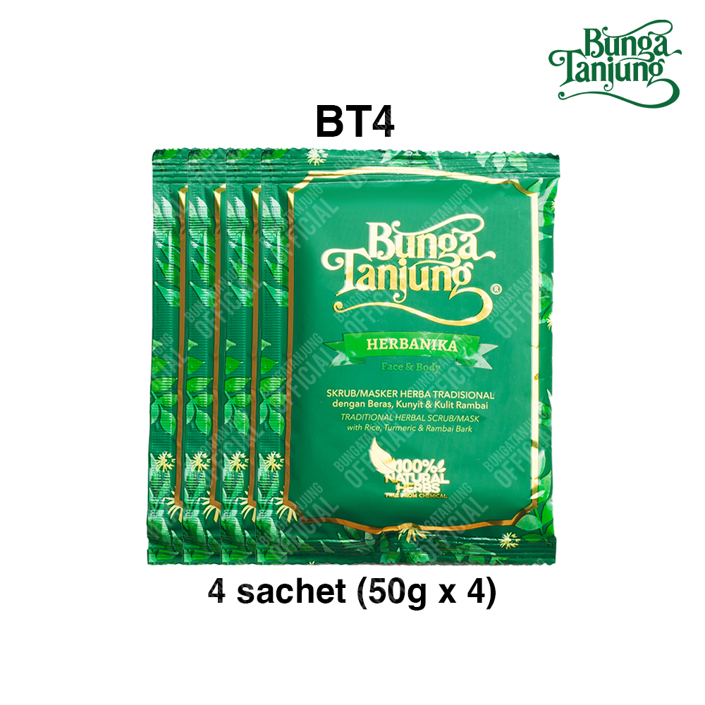 Bunga Tanjung Herbanika Face & Body Scrub/ Mask, 200g (BT4 | 1 month)