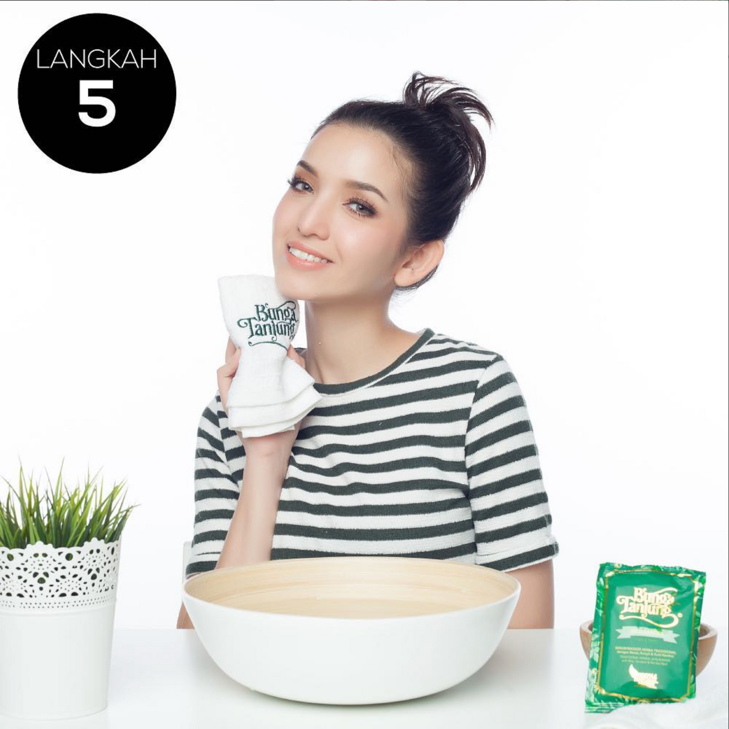 Bundle A: Bunga Tanjung Herbanika Face & Body Scrub/ Mask, 200g (BT4) & Herbanika Virgin Coconut Oil Cold Press, 50ml (VCO1)